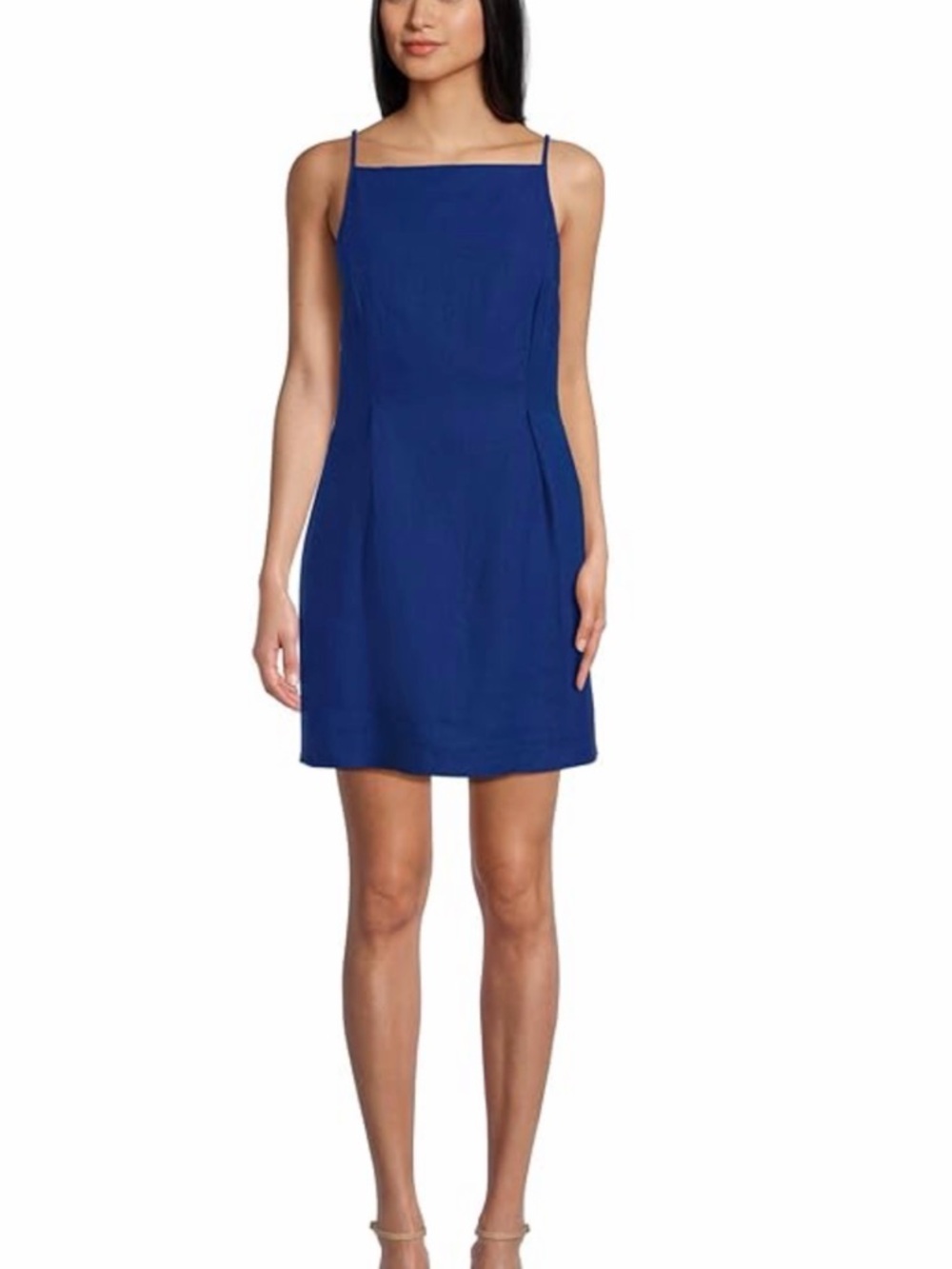 By the way Cobalt Blue Spaghetti-Strap Shift Dress